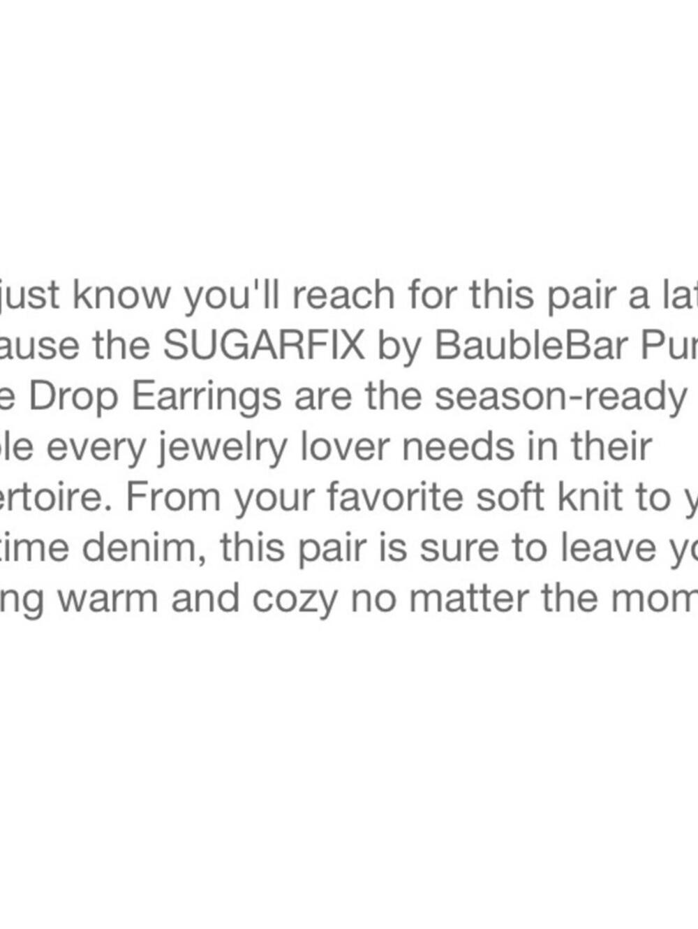 Sugarfix by Baublebar Like You A Latte Drop Earrings - Picture 5 of 6